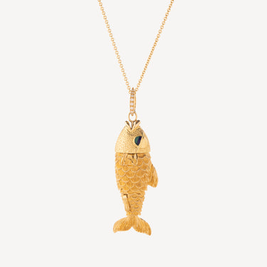 All-Gold Fish Necklace