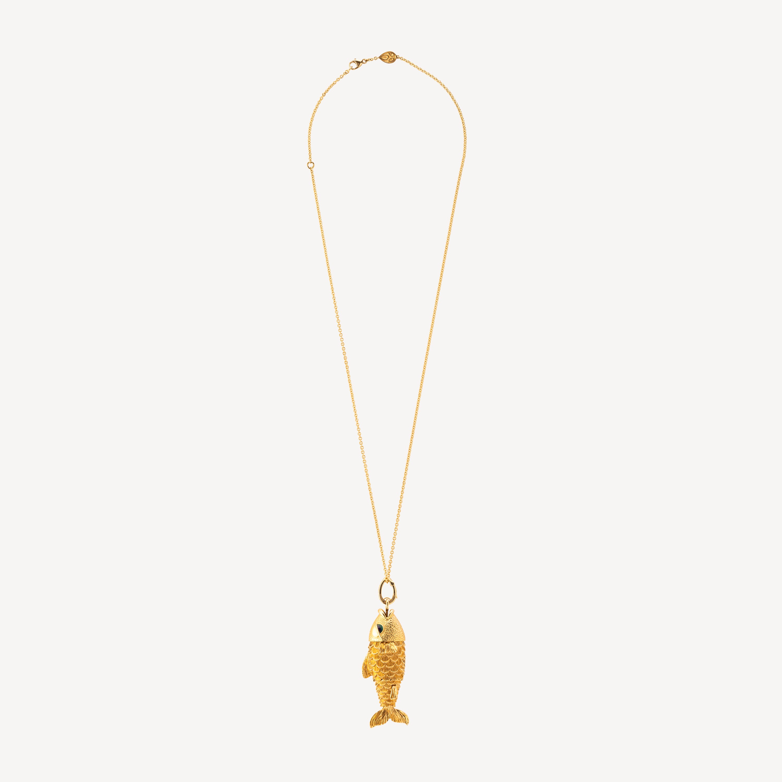 All-Gold Fish Necklace