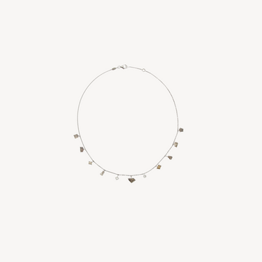 Riviere Fancy White Gold Necklace