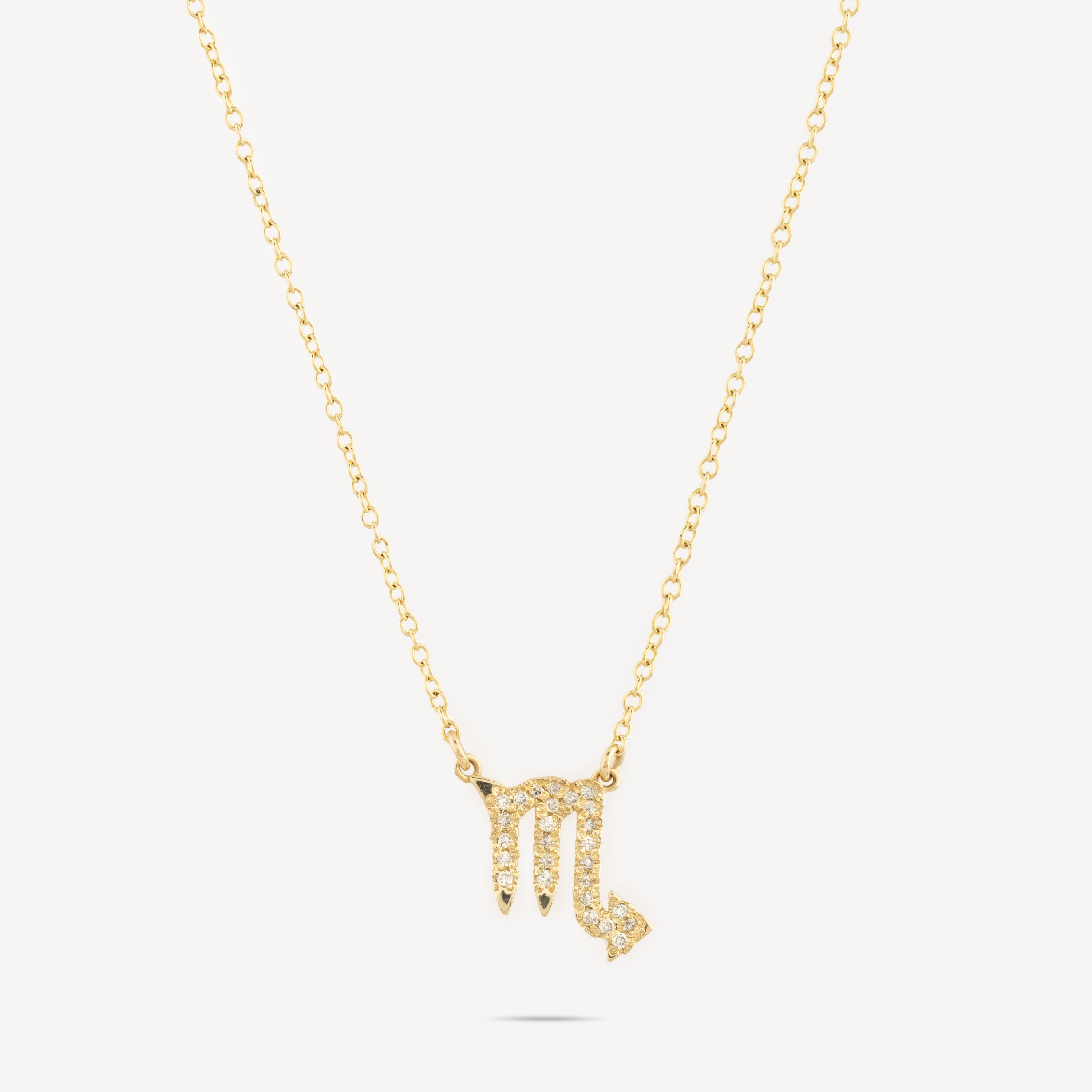 Necklace Zodiac Scorpion Gold Diamonds