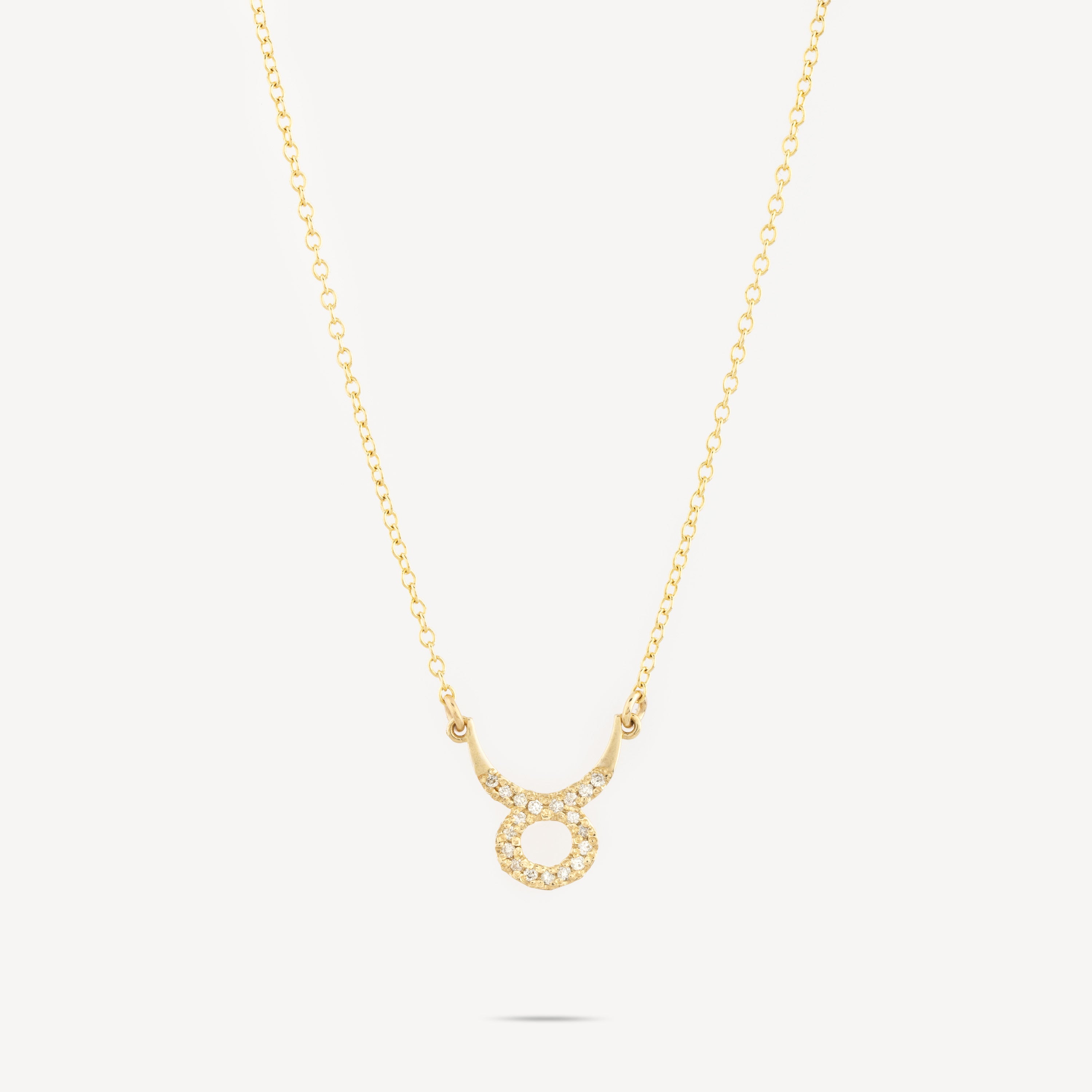 Zodiac Taurus Gold Diamond Necklace