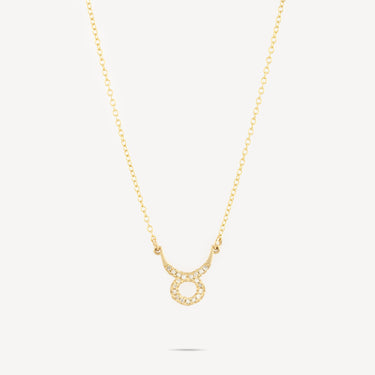 Zodiac Taurus Gold Diamond Necklace