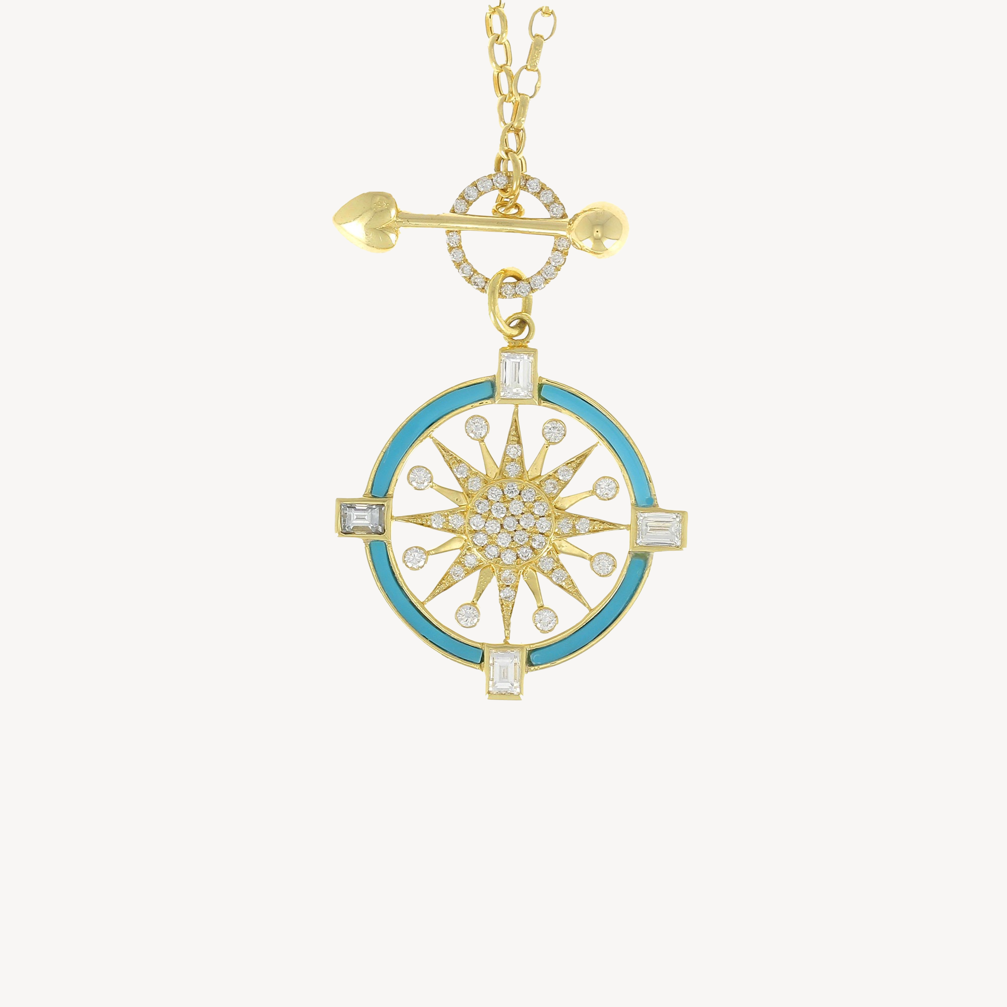 Turquoise Compass necklace