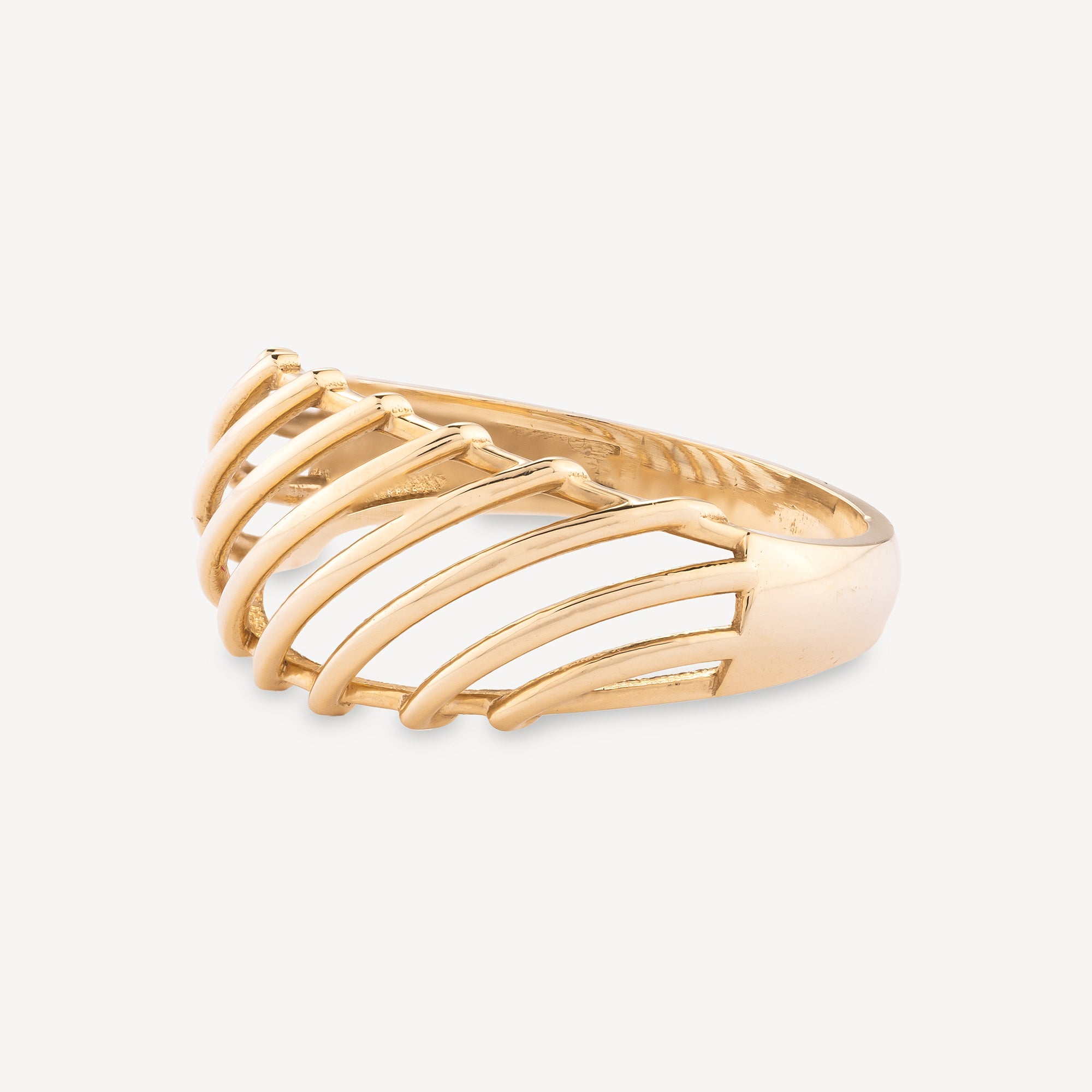 Gold Cage Ring