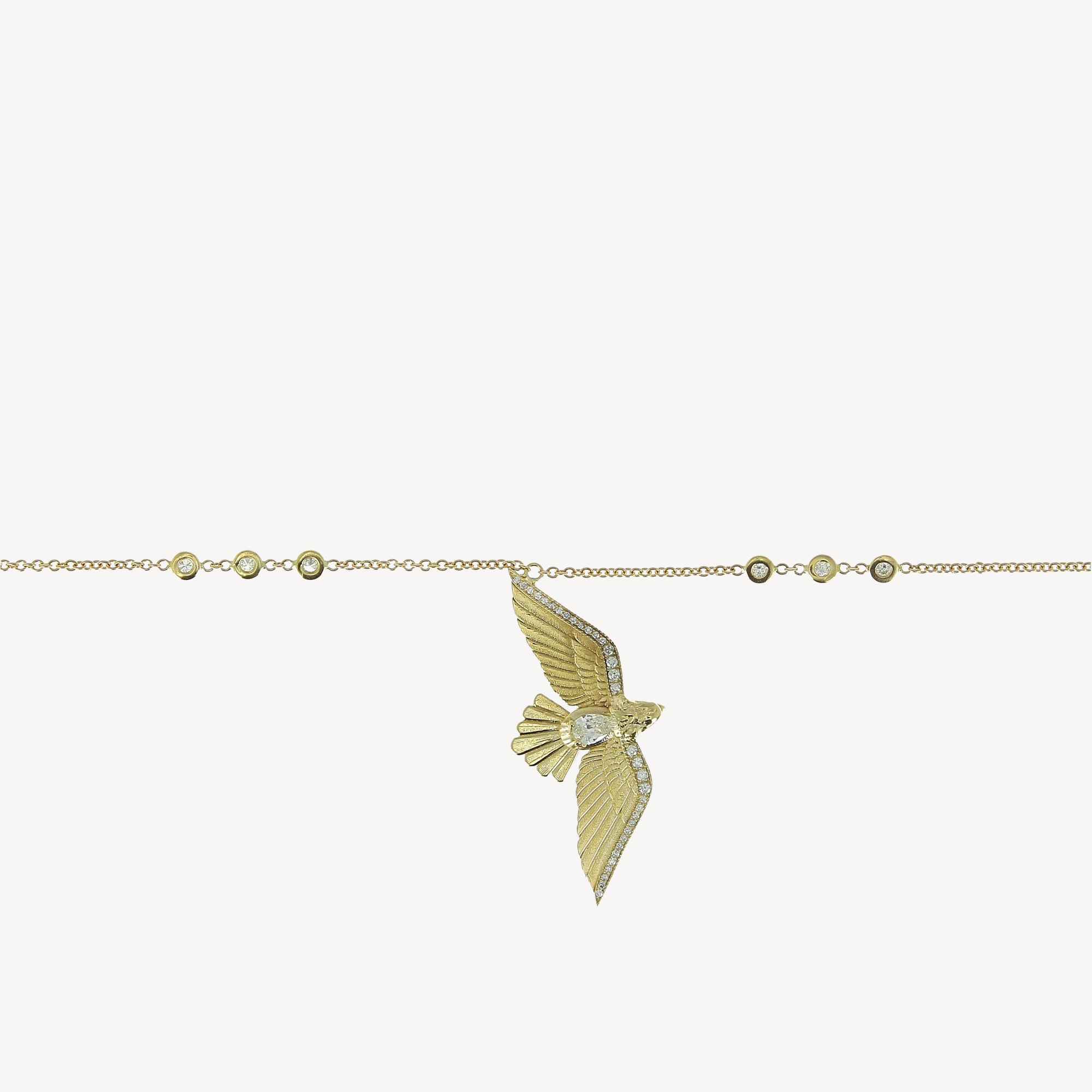 Flying Bird Diamond necklace