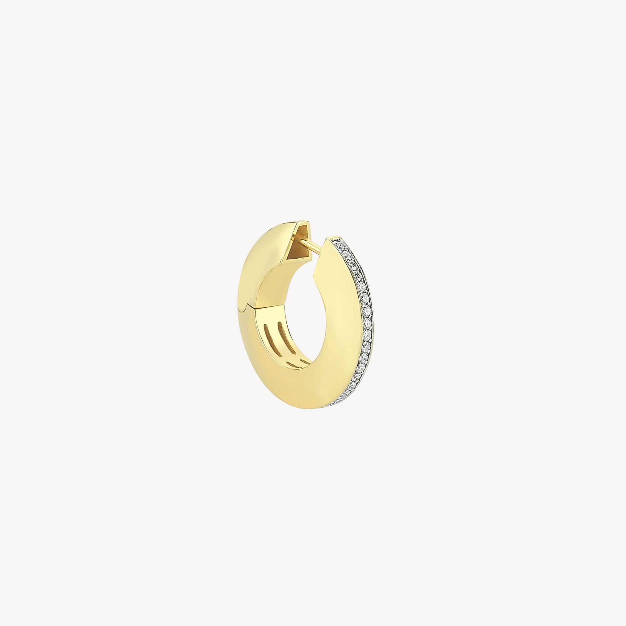 Diamond Line Small Hoop