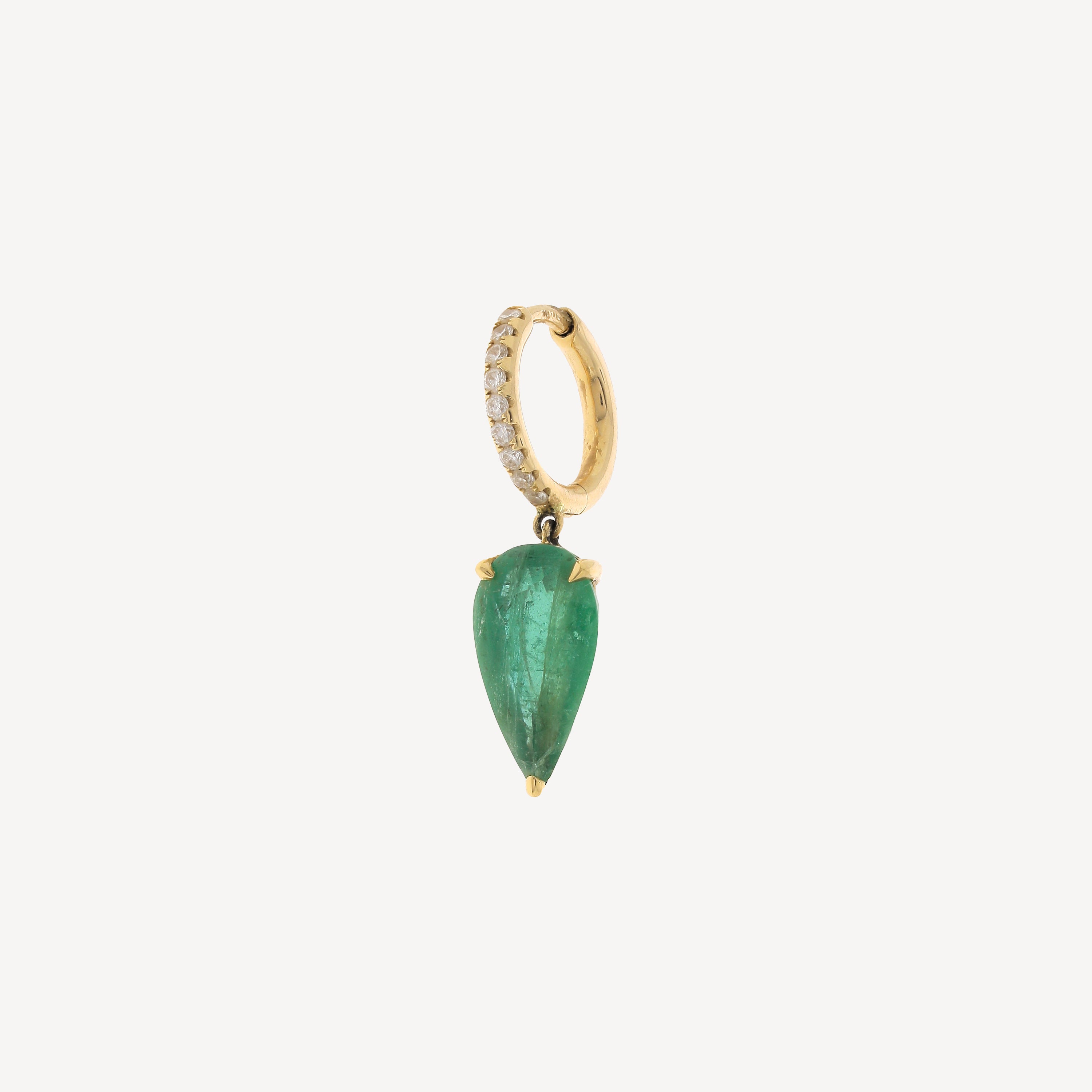 Hoop Emerald with Emerald Pear