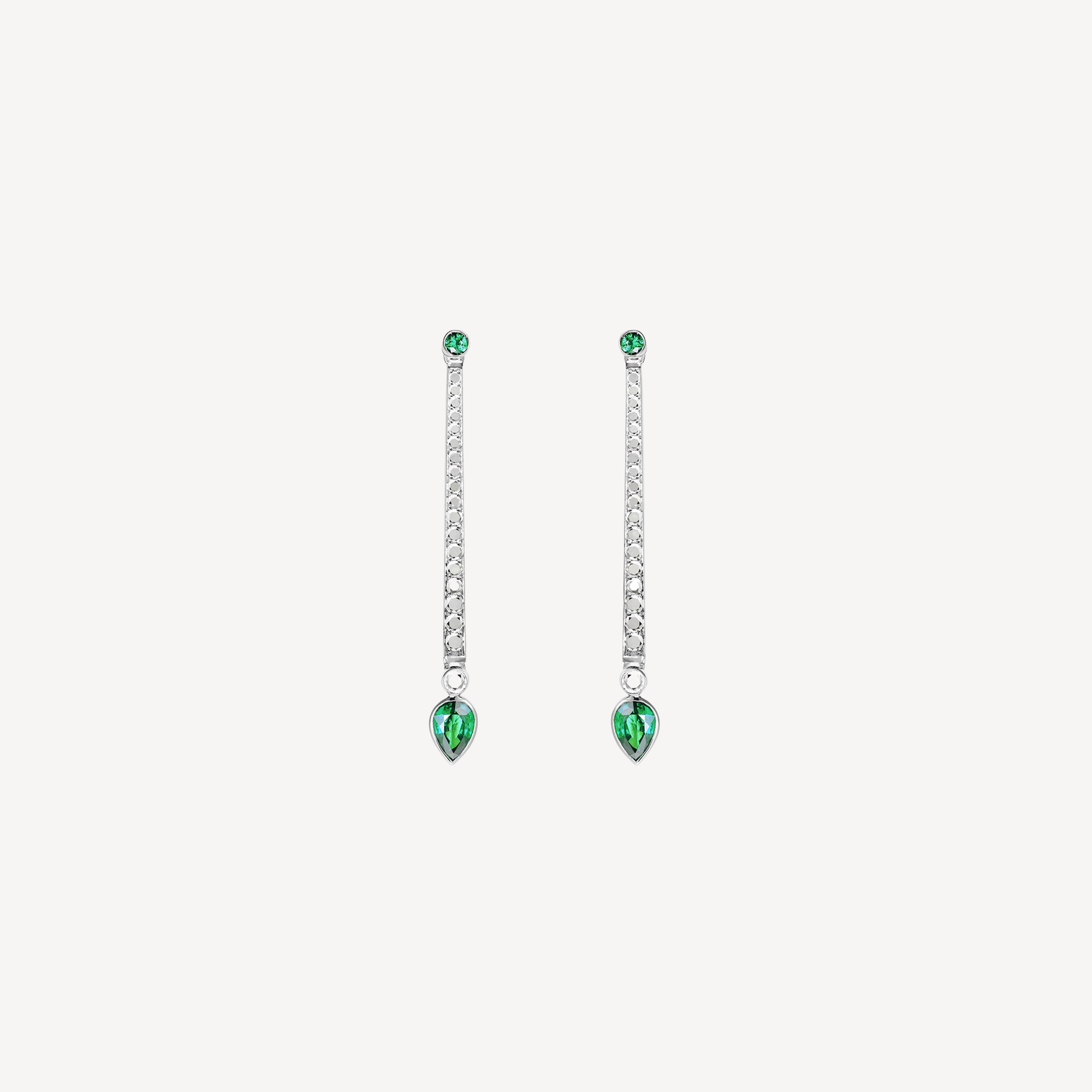 En Pointe Emerald Earrings