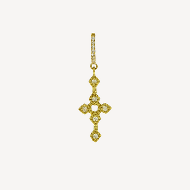 Flower of Heaven yellow gold earring