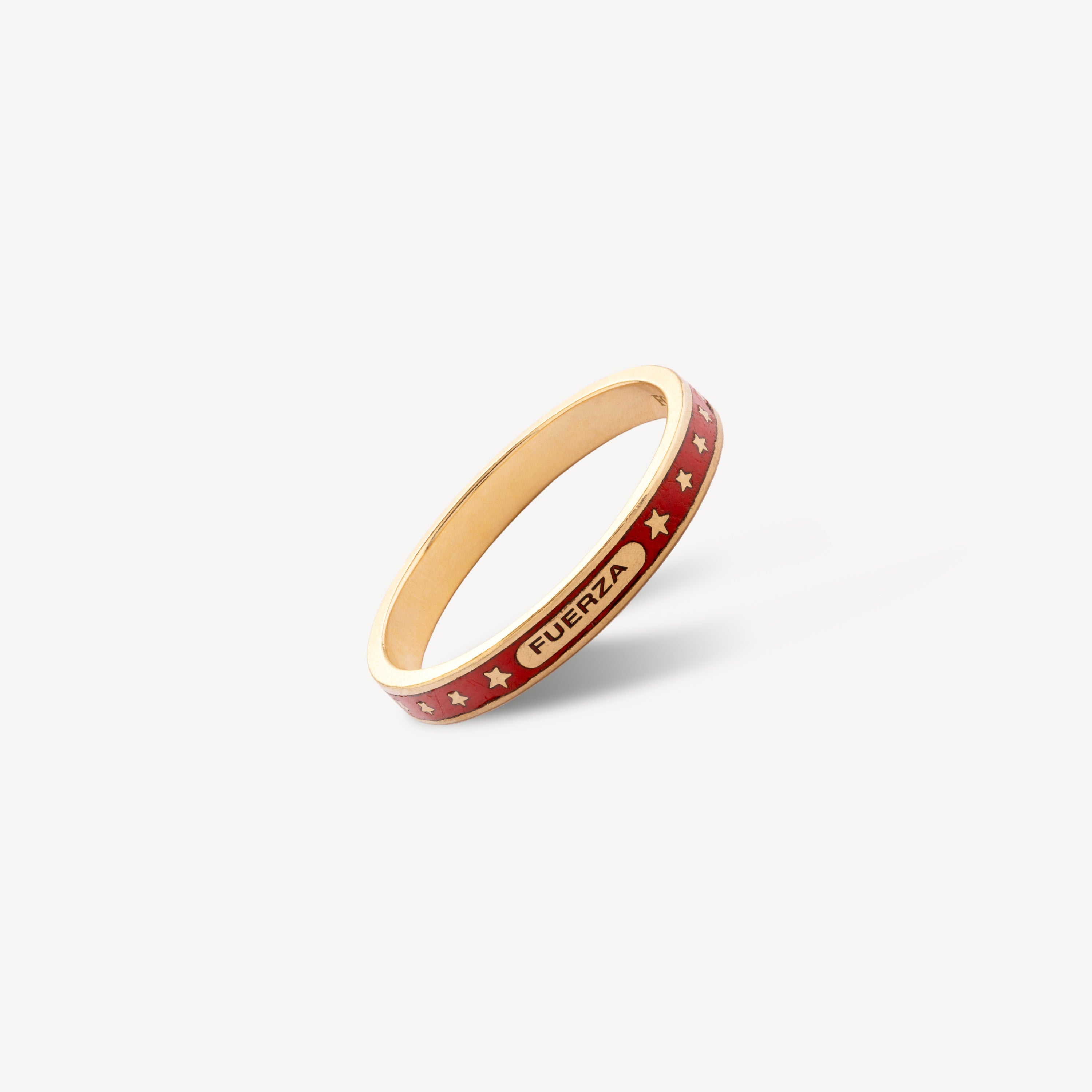 Fuerza Thin Champleve Enamel ring