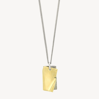 Gold Folded Age necklace