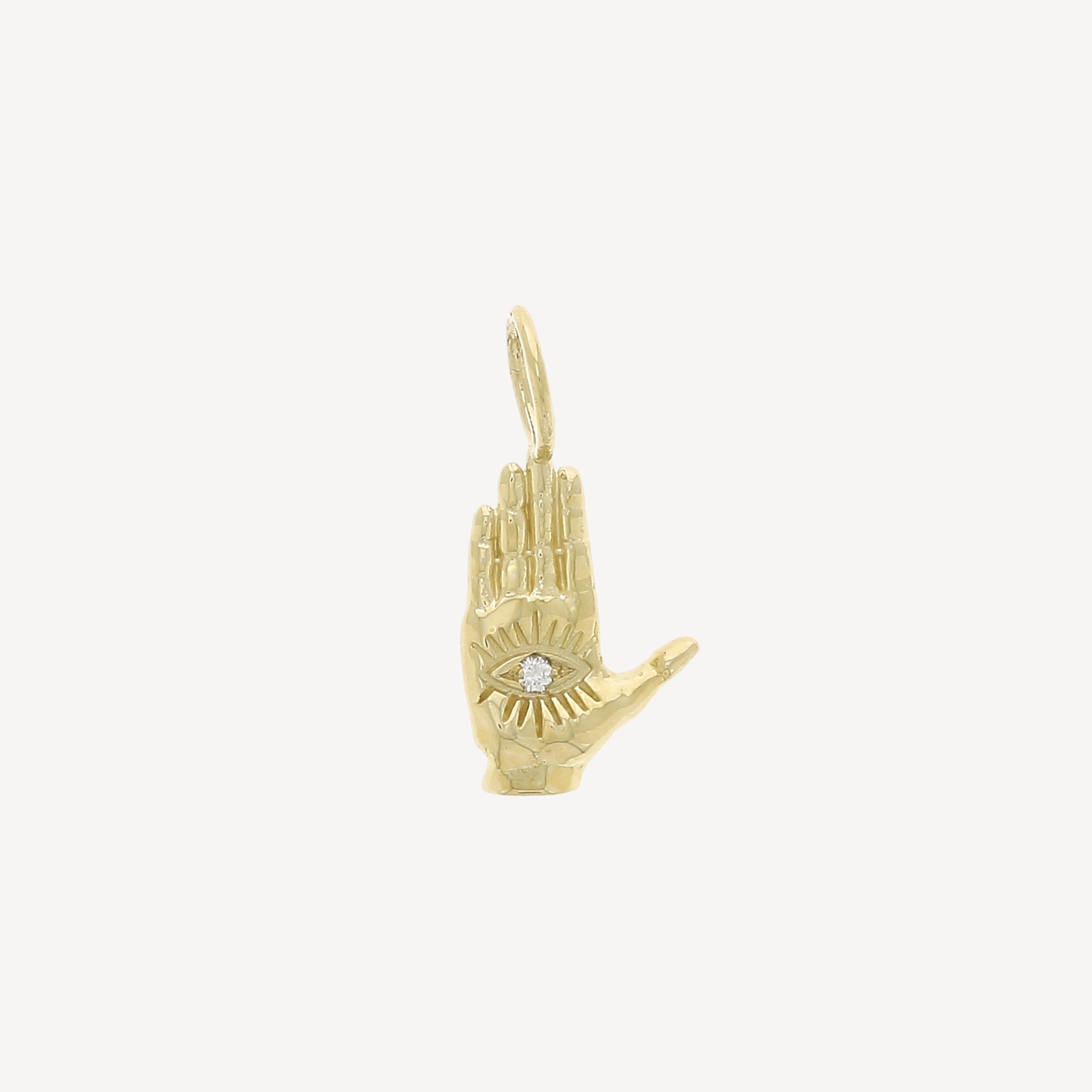 Hamsa Ladyfinger pendant