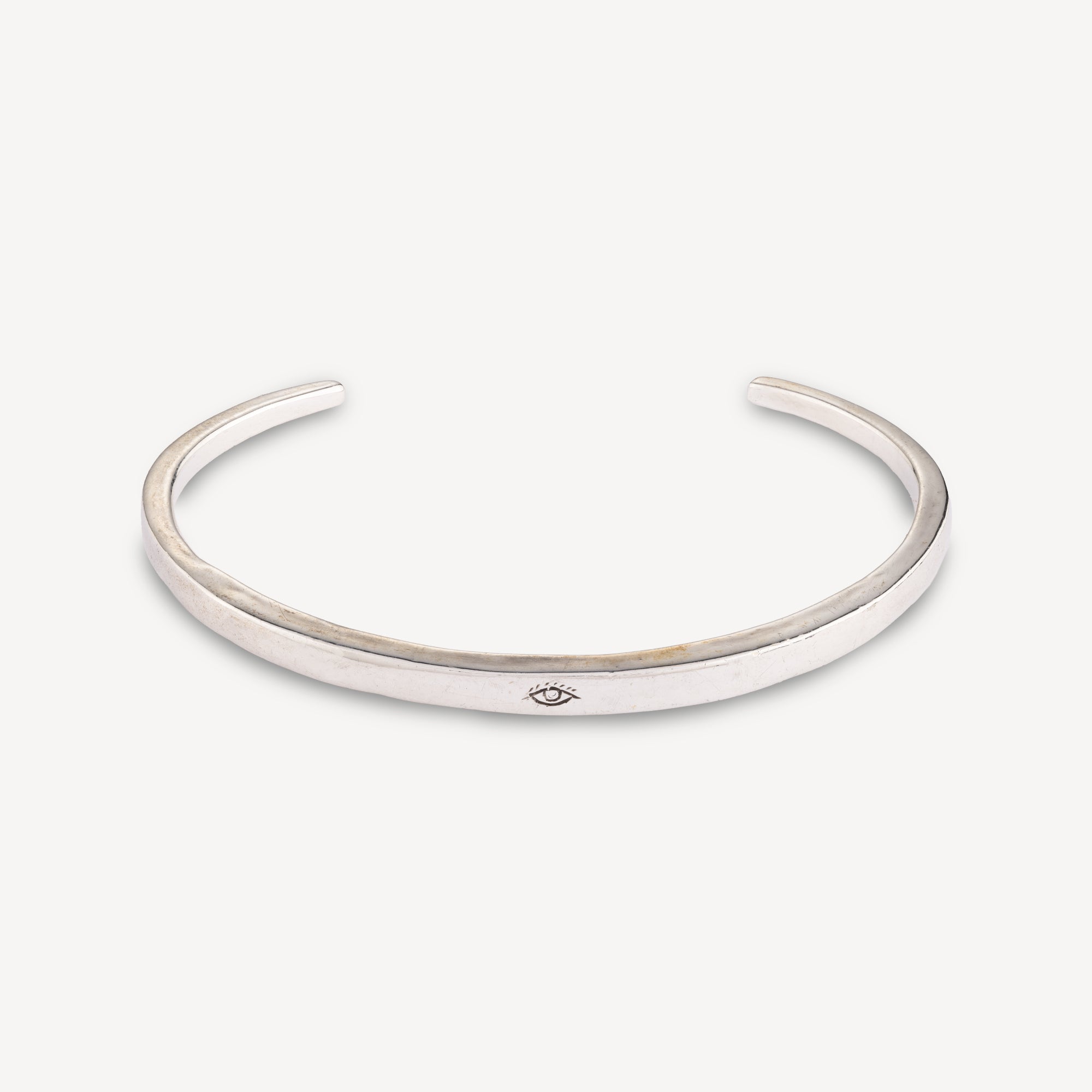 Silver Eye Cuff Bracelet