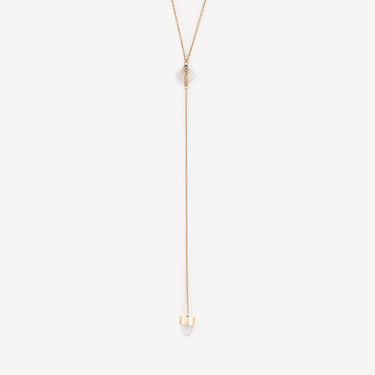 Moonstone Diamond necklace