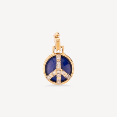 Lapis Mini Peace pendant