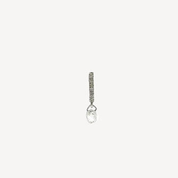 Lightly Briolette Earring White Gold