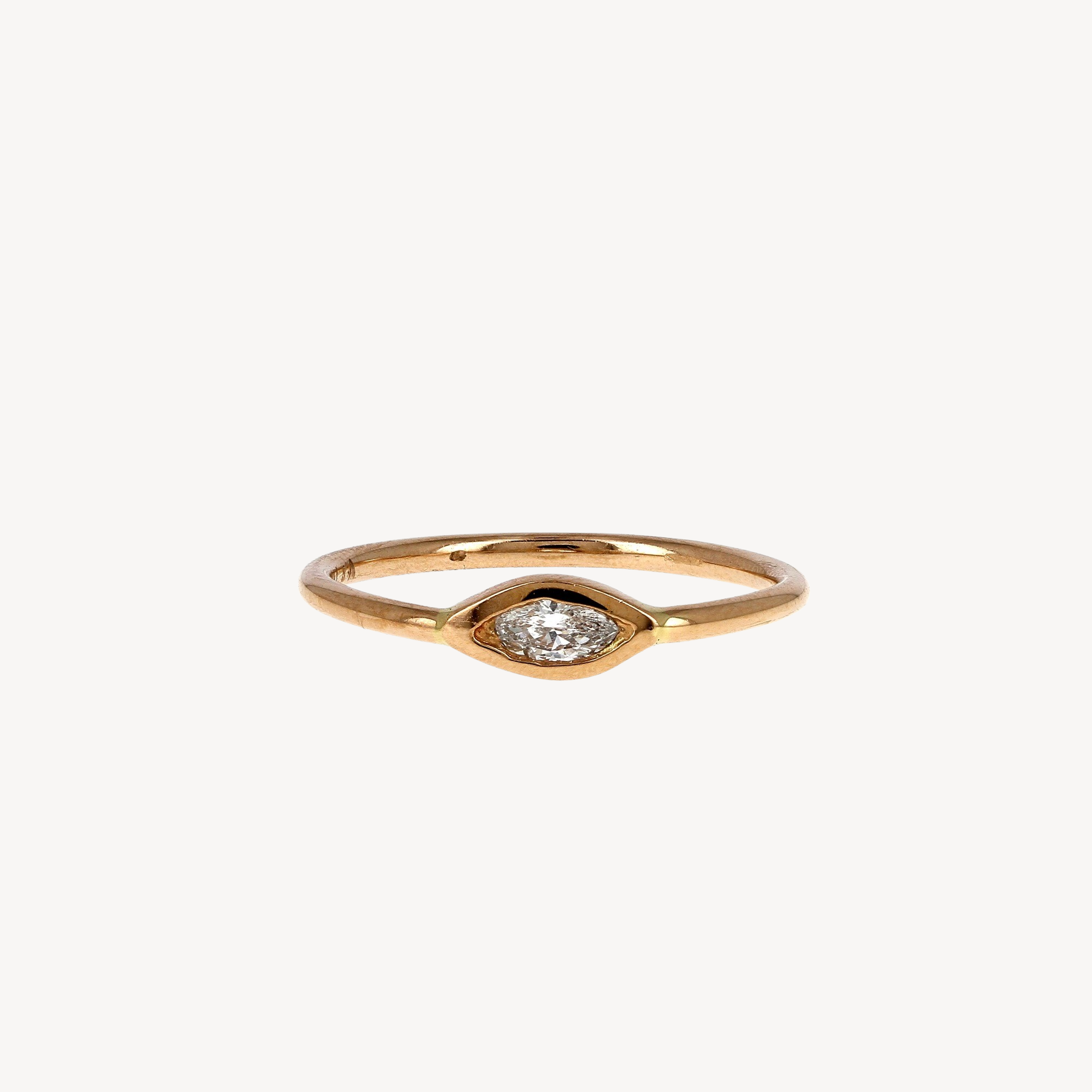 Diamond Waif Marquise Ring Rose Gold