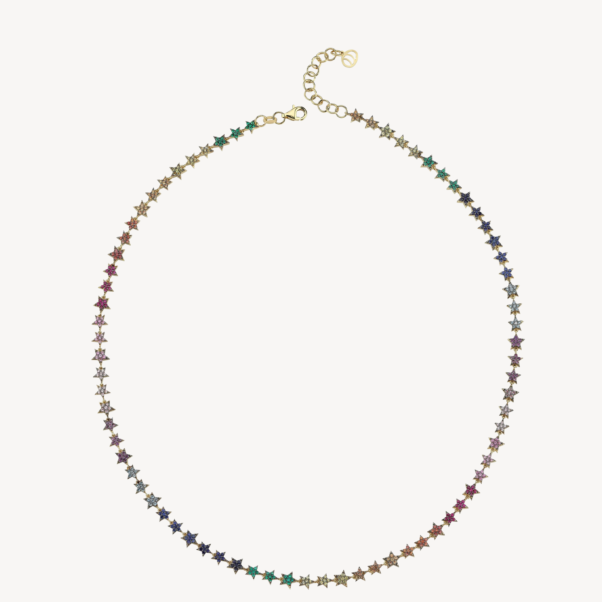 Milky Way Necklace Rainbow Sapphires