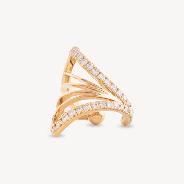 Ardente Earrings Yellow Gold Diamonds