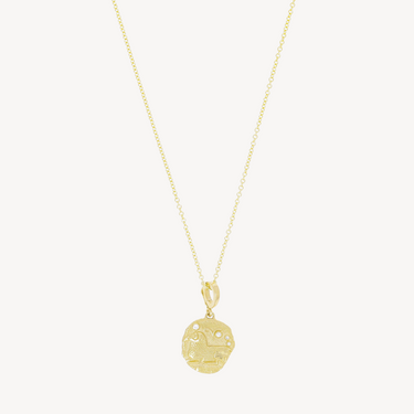 Of The Stars Aries Small Coin Necklace