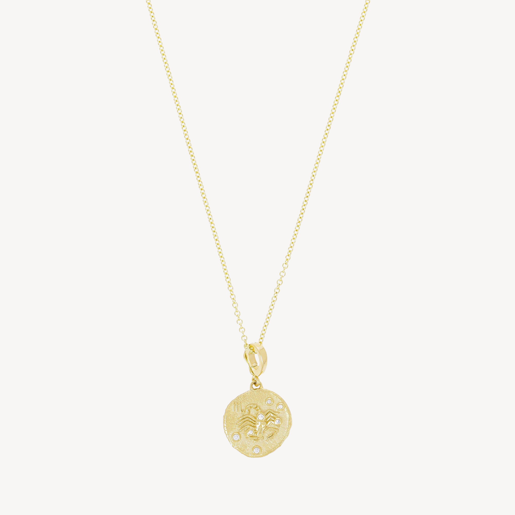 Of The Stars Scorpio Small Coin Necklace