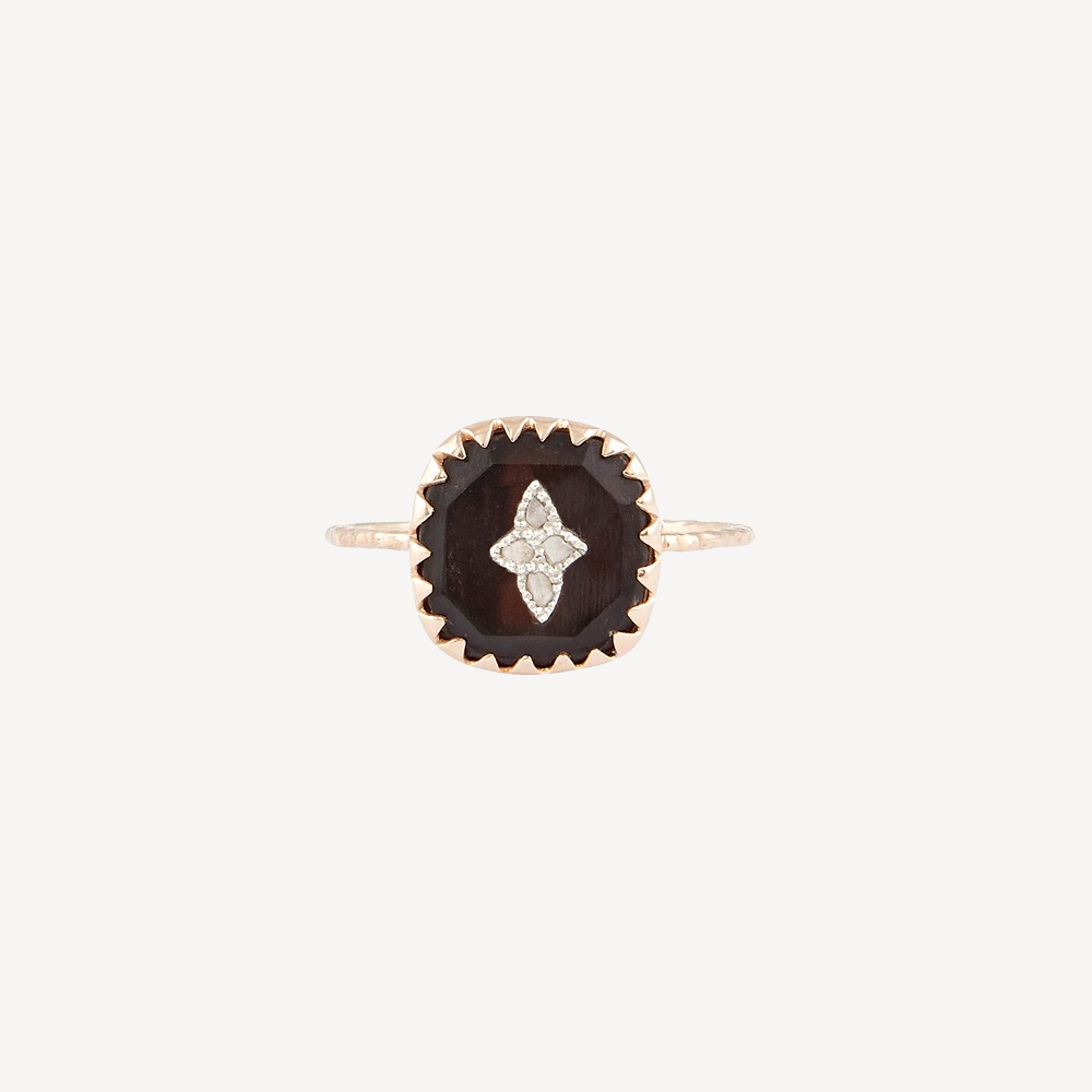 Pierrot Ring Black