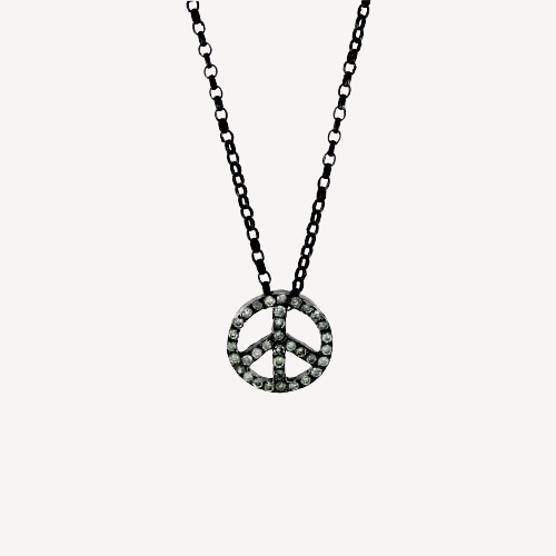 Peace and Love Cut Diamonds necklace