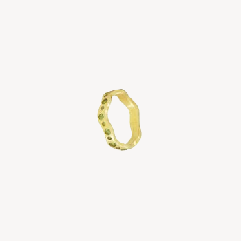 Wave Band III Peridot ring