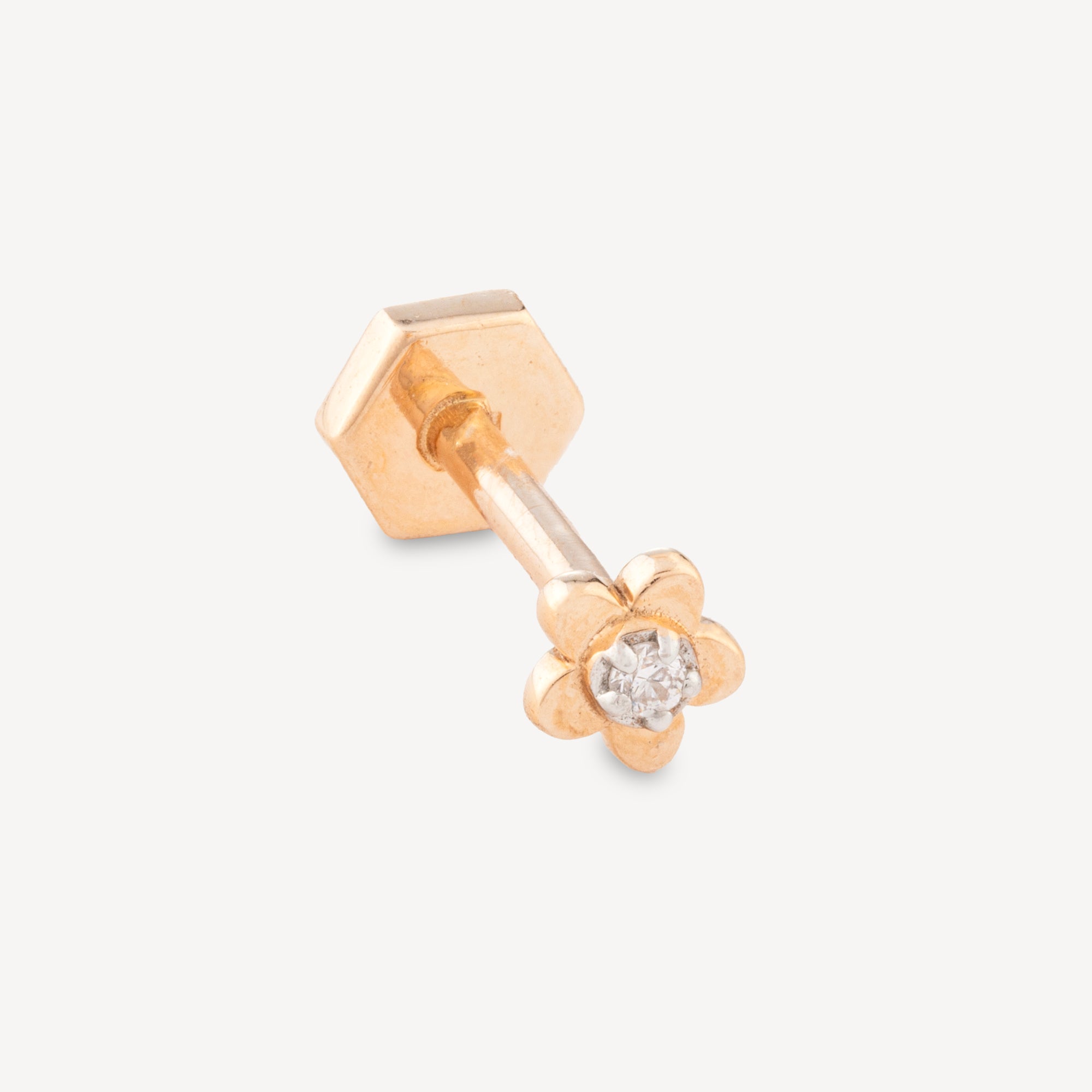 Piercing 8mm Baby Daisy Diamond Rose Gold