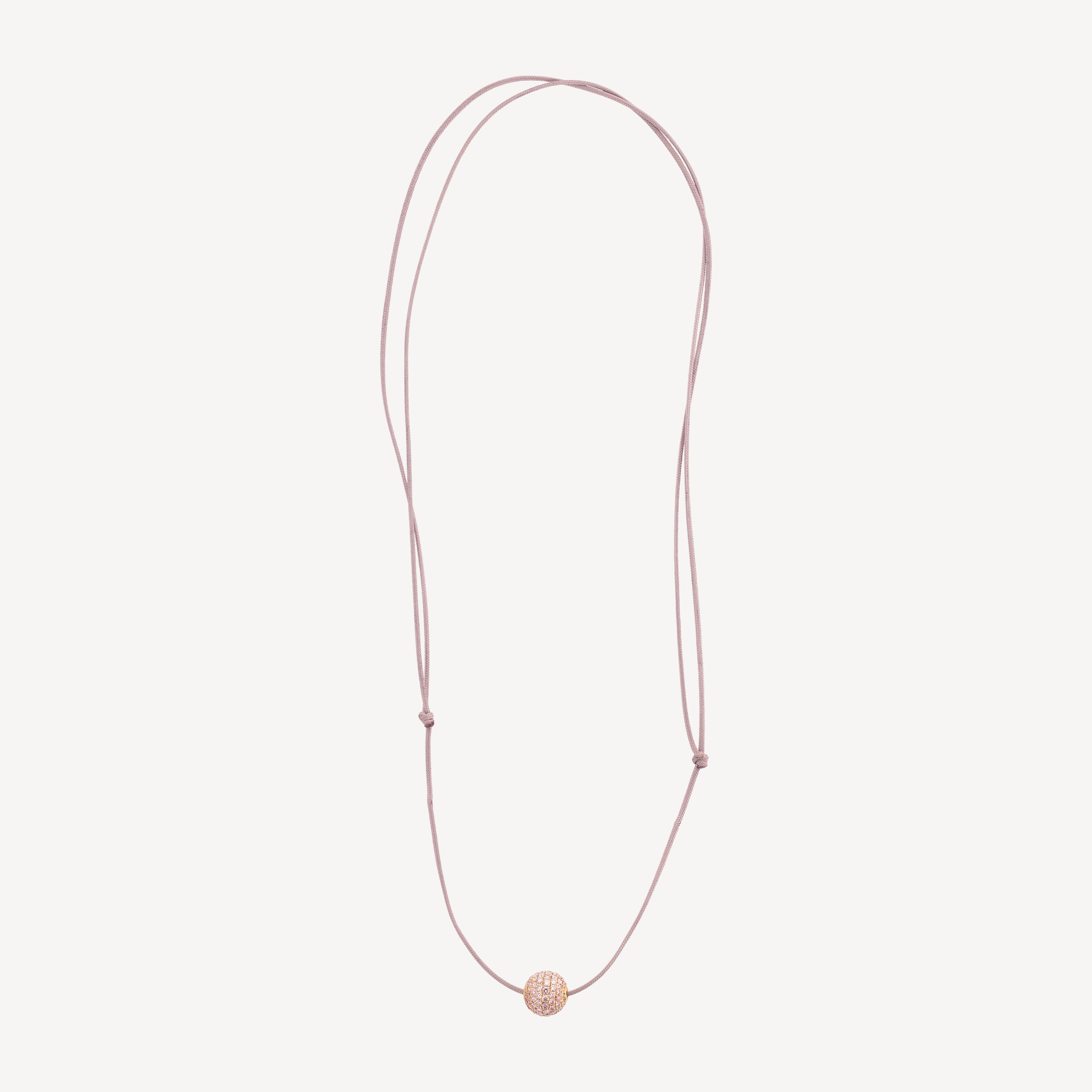 Pink Diamond One Bead necklace