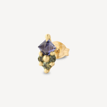 Purple Geo Earring