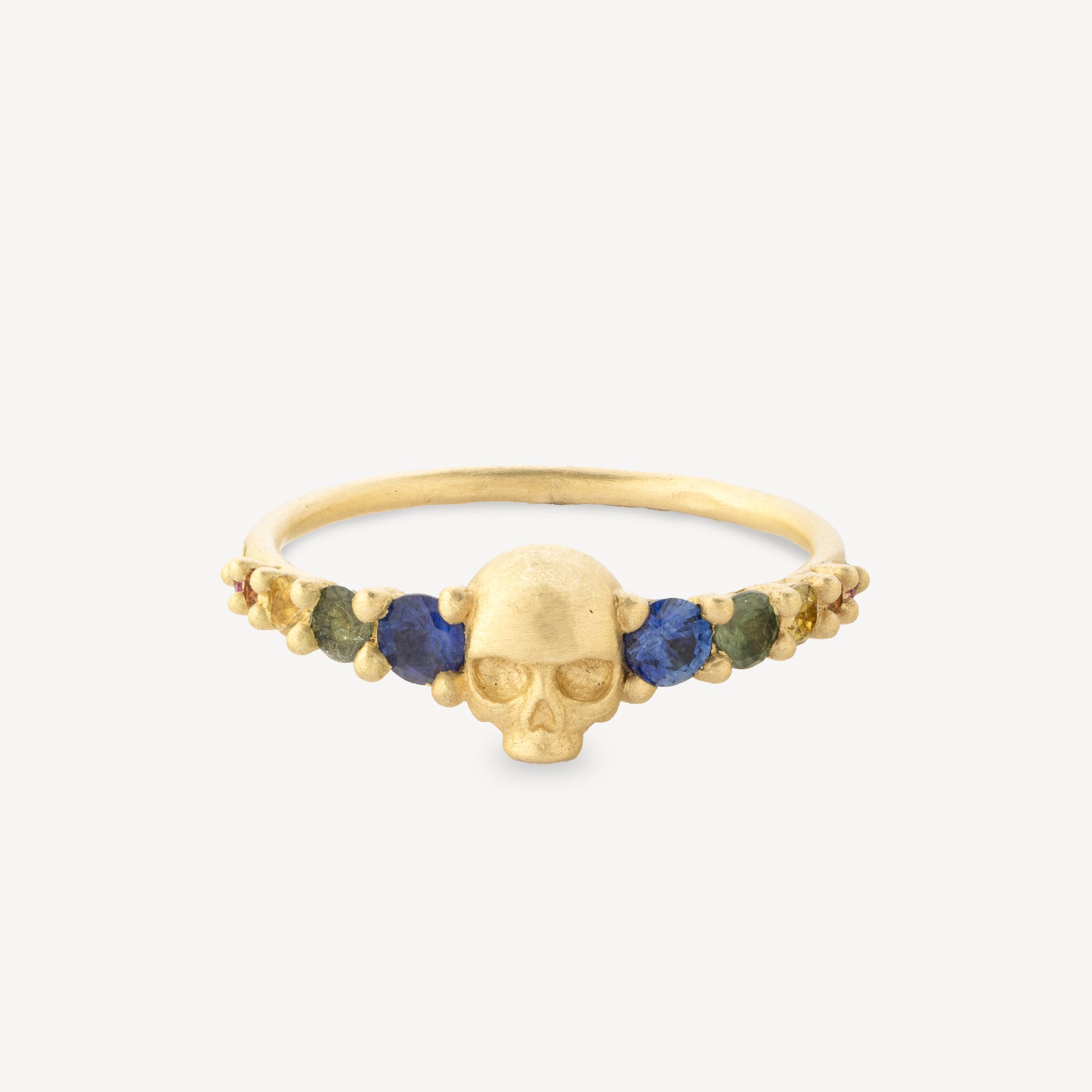 Love Dusk Skull Rainbow Ring