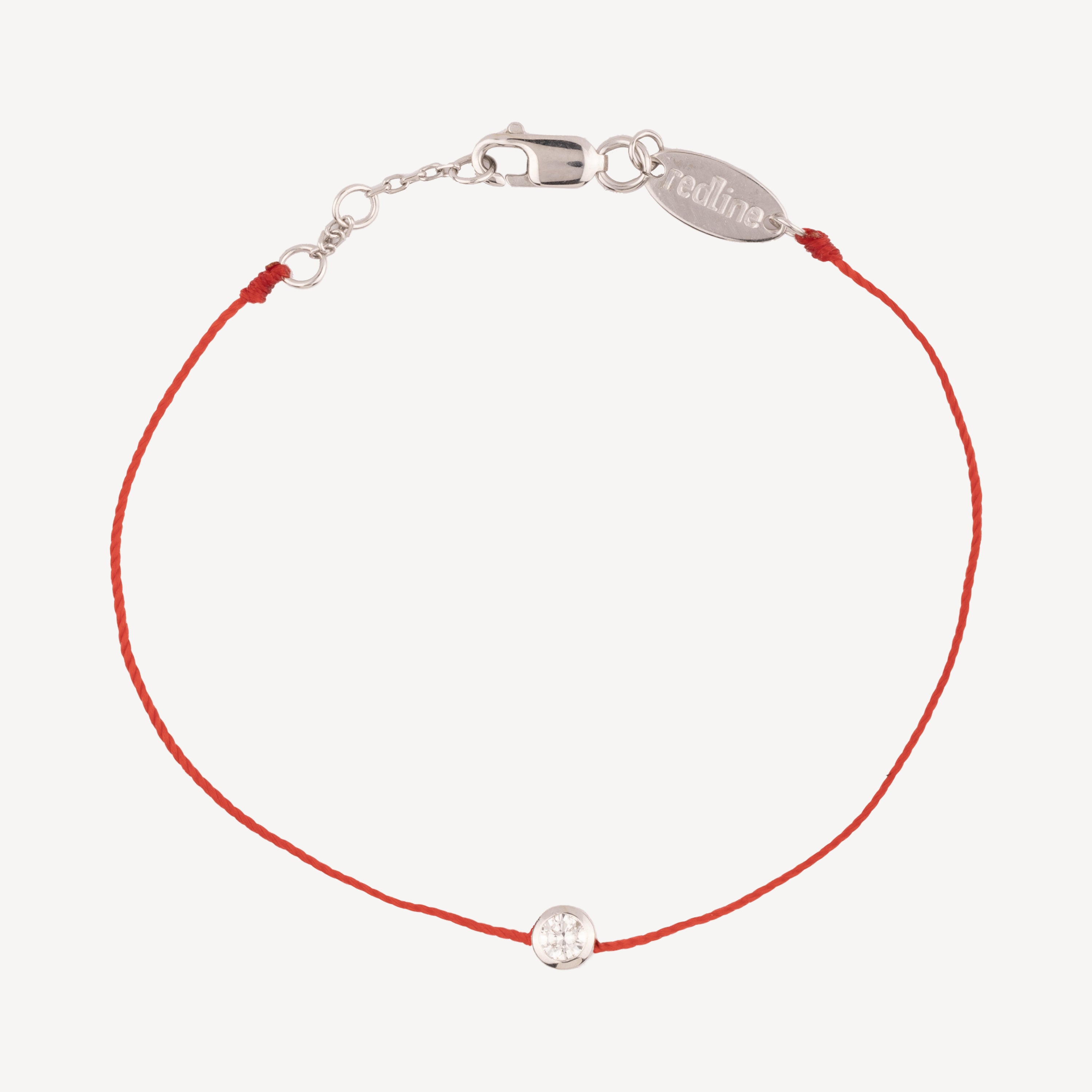 Red round diamond bracelet