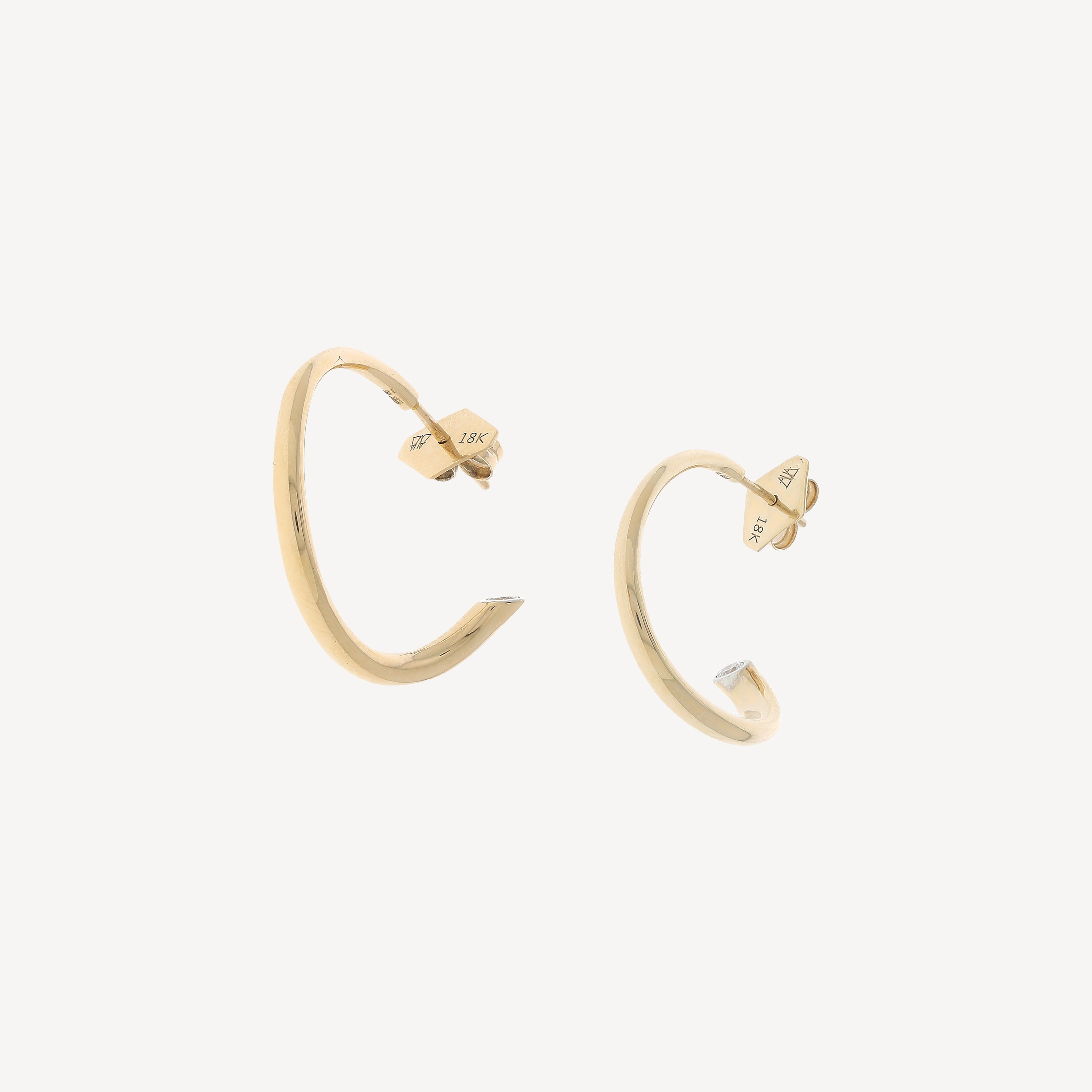 Rose Gold and Diamond Thoby earrings