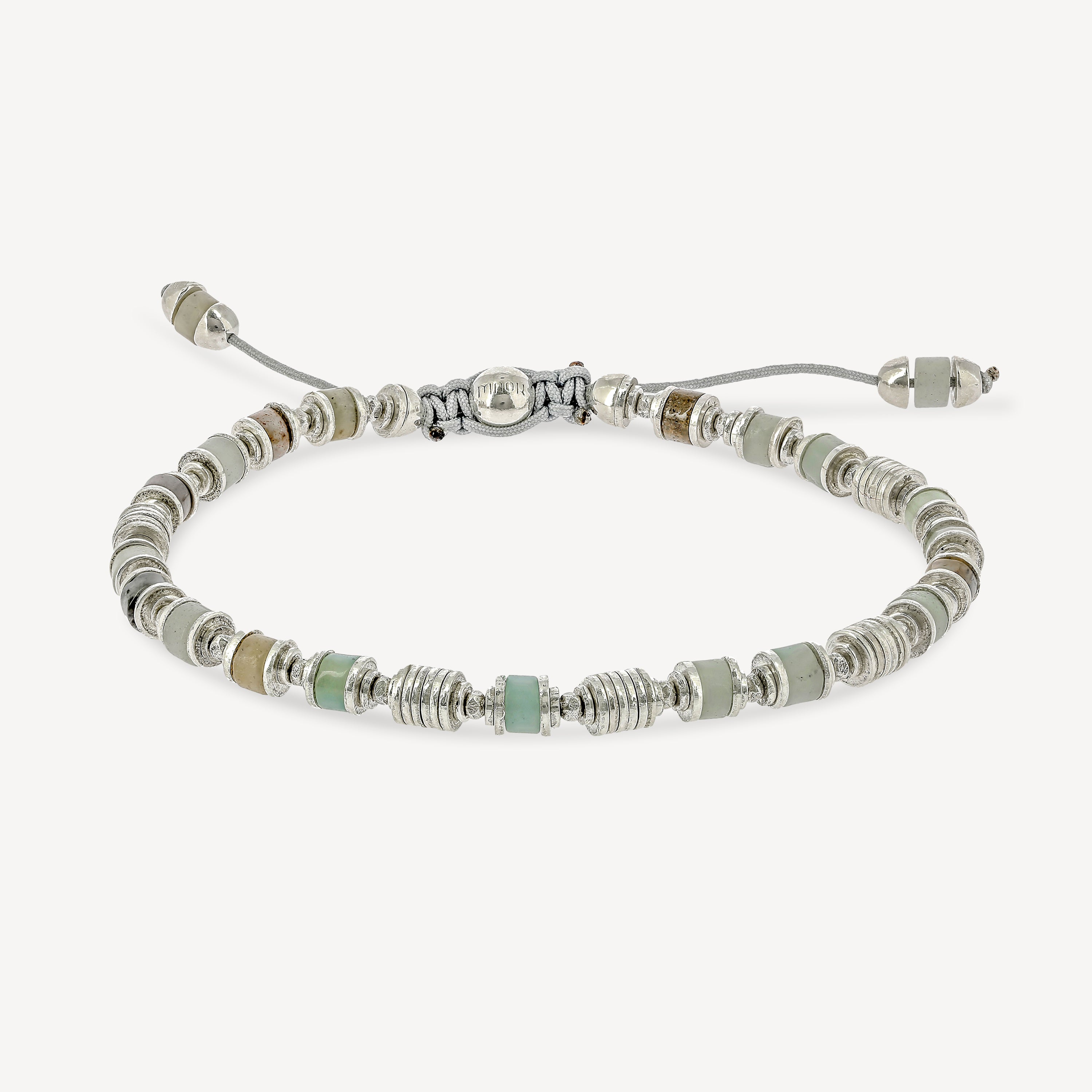 Saguaro Silver Amazonite Gemstone Bracelet