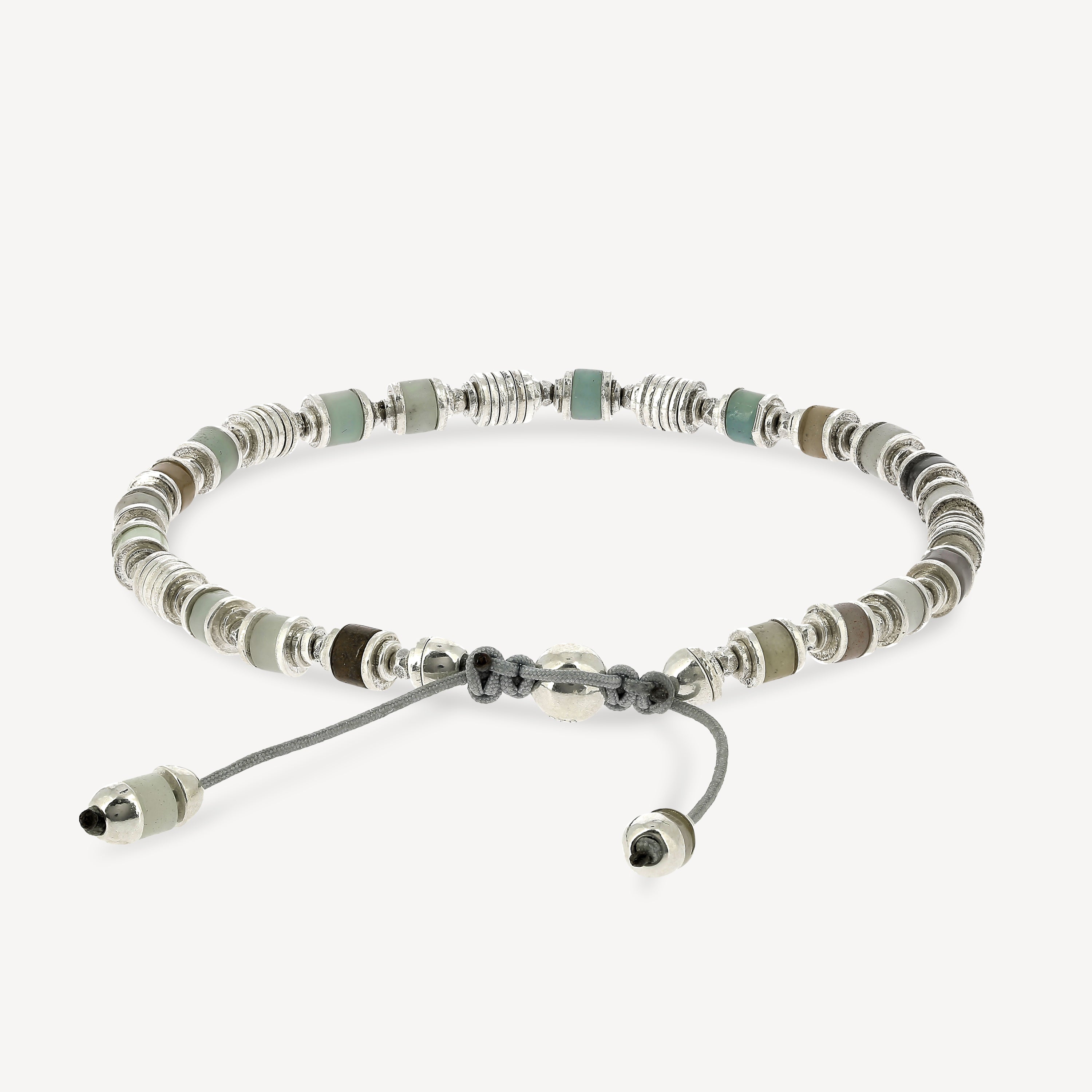 Saguaro Silver Amazonite Gemstone Bracelet