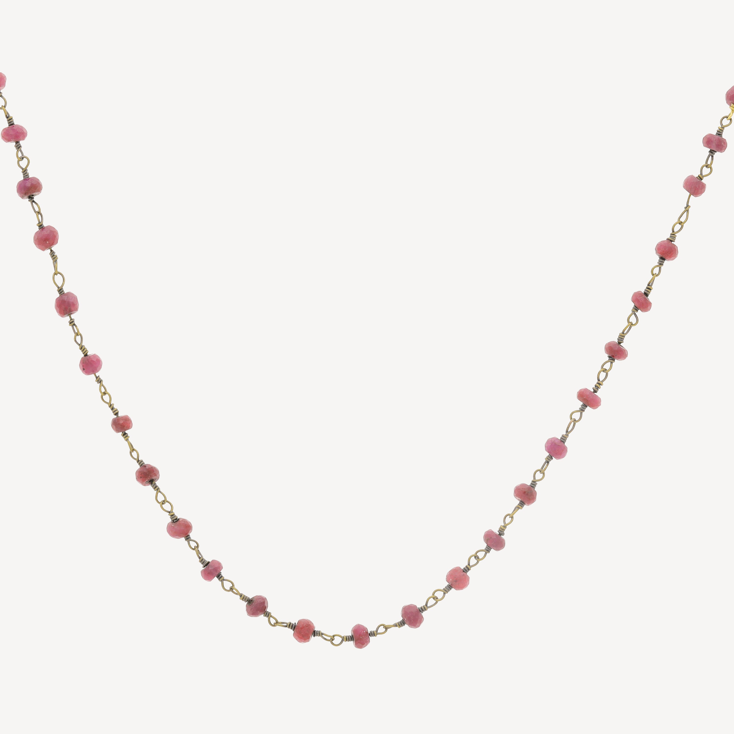 Ruby long necklace