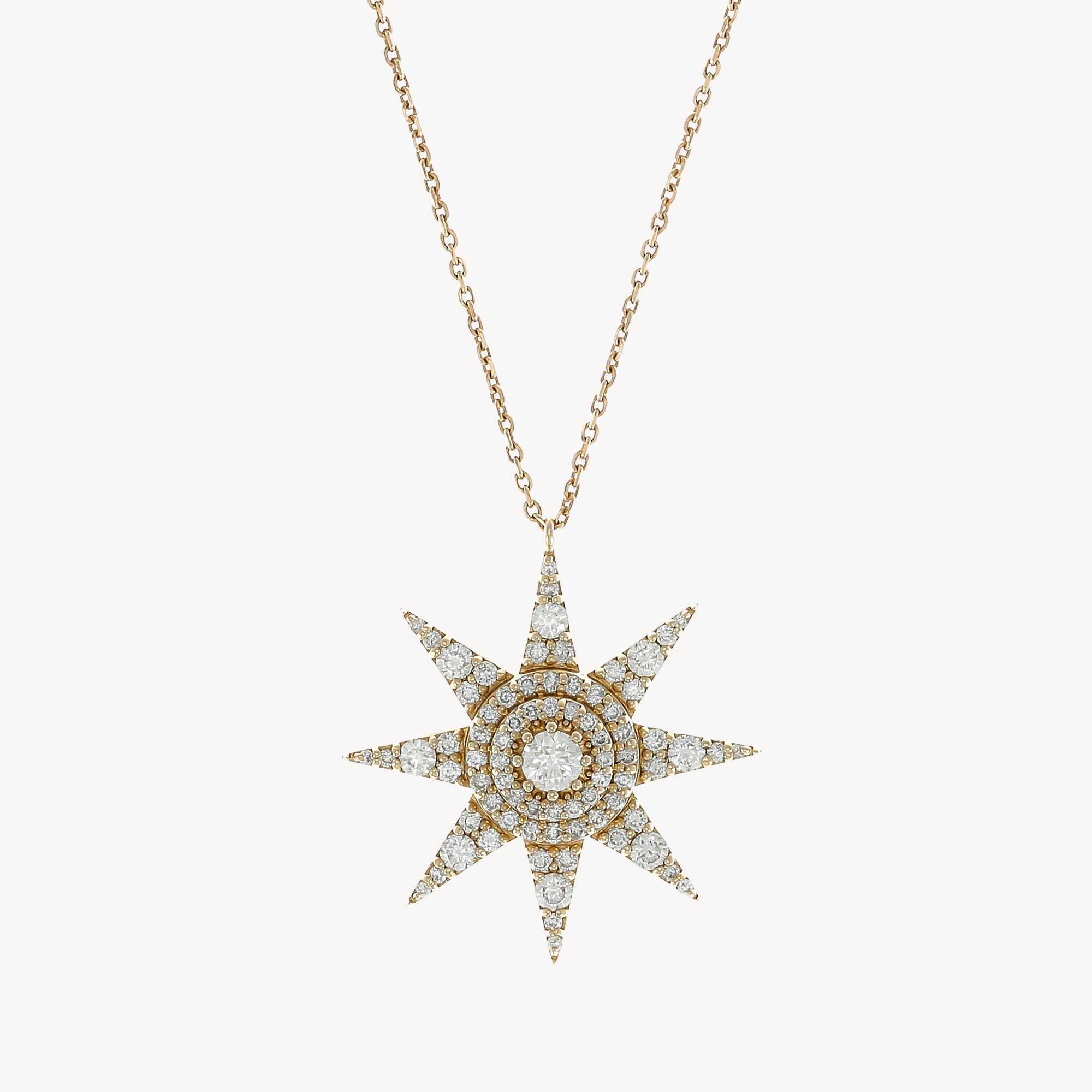 Sirius Star Diamond necklace Rose Gold