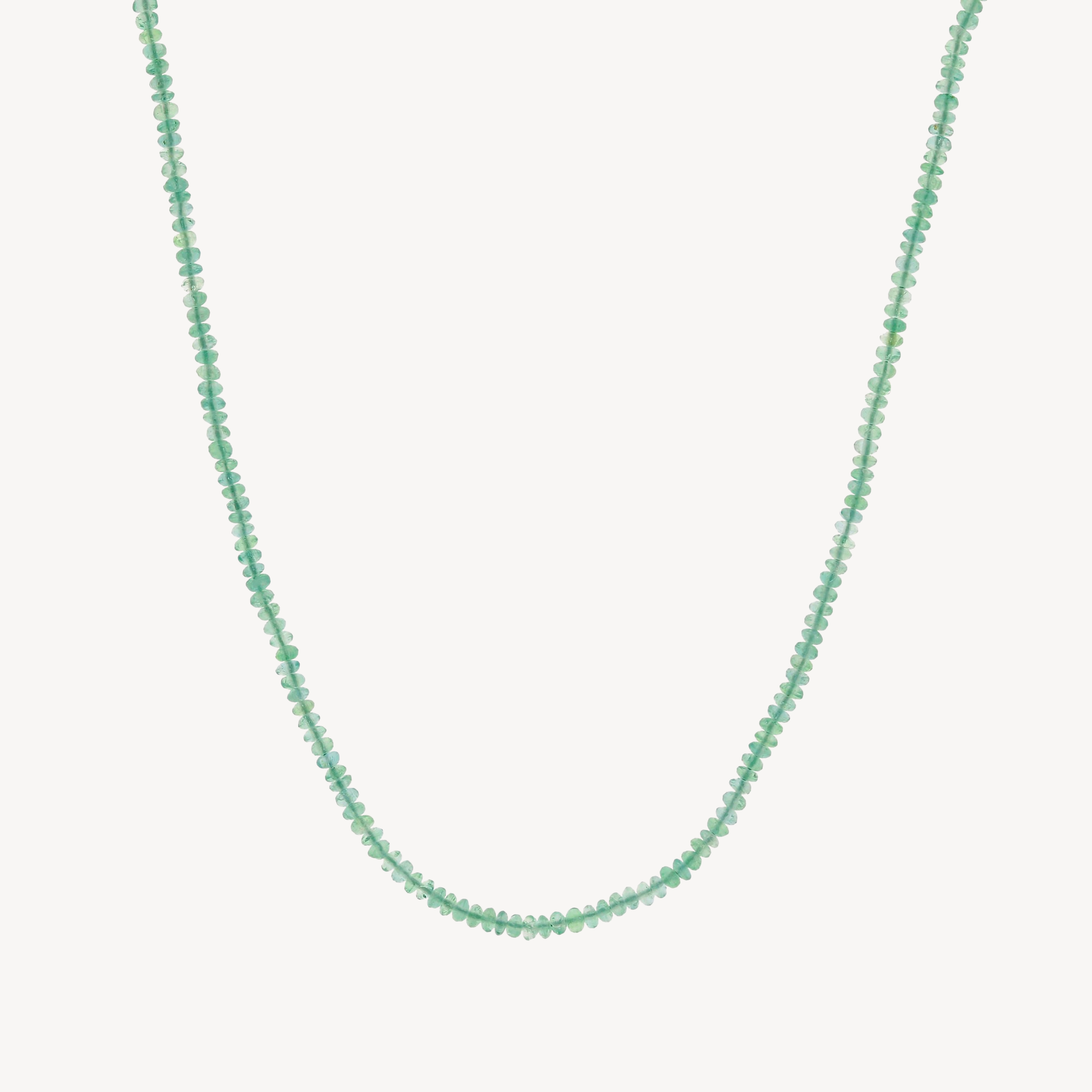 Small Emerald Bead Necklace