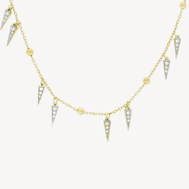 Spikes on Chain Choker Necklace