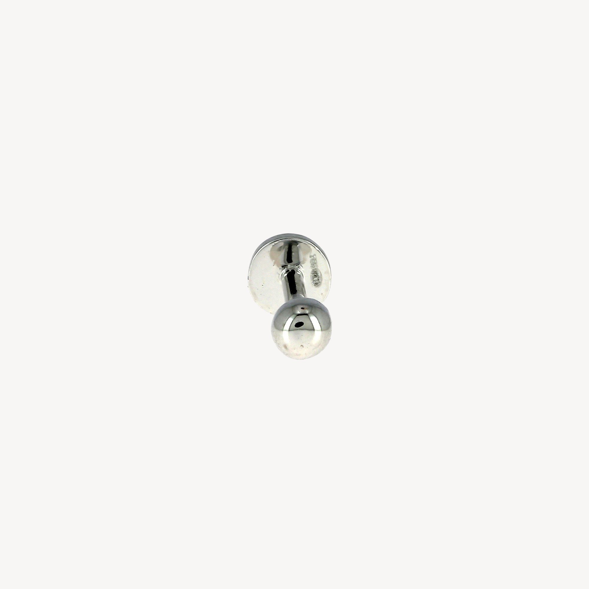 Piercing Stud White Gold Ball