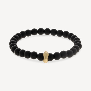 Sydney Matte Onyx and Rose Gold Origami Bracelet