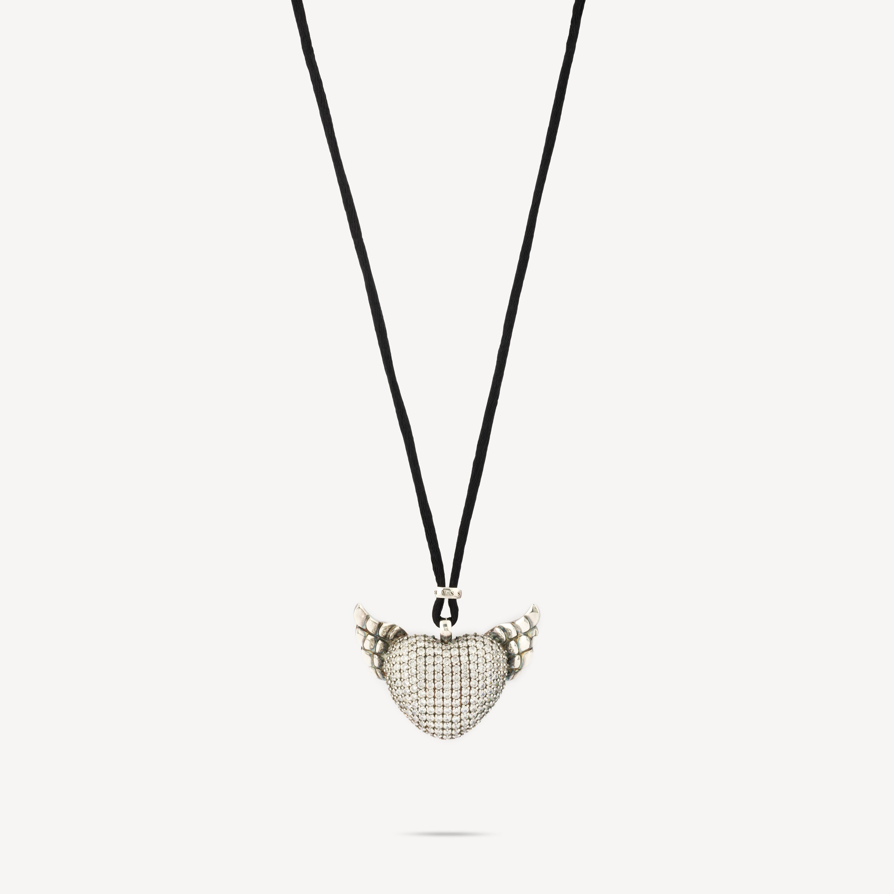 Winged Heart Pendant Necklace