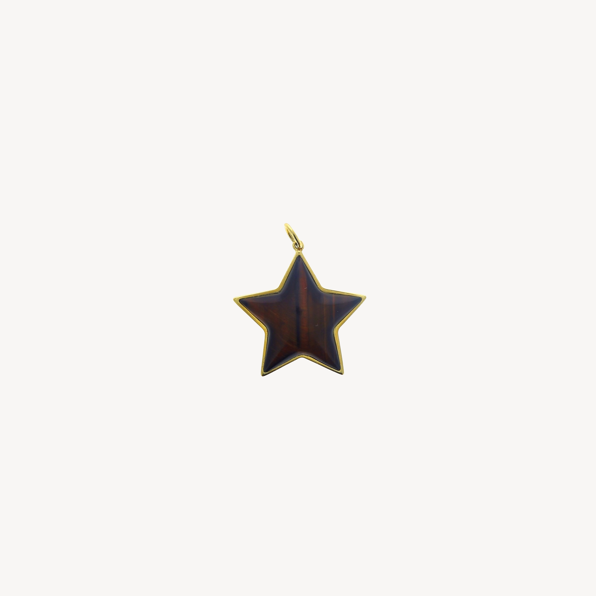 Tiger Eye Star Charm