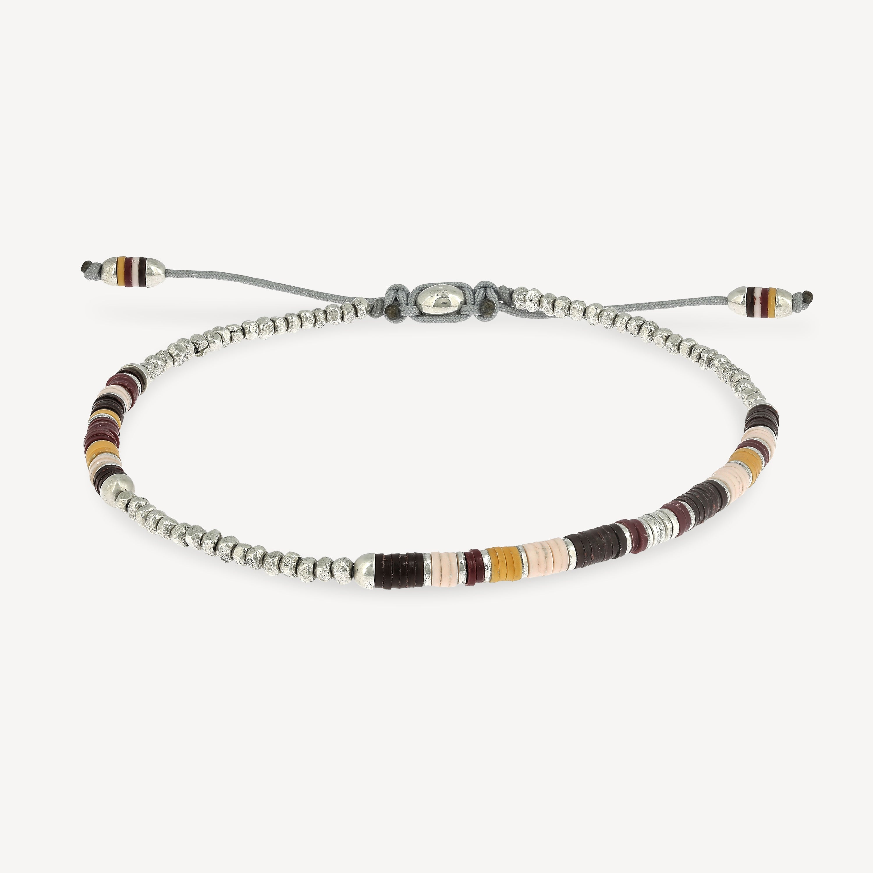 Volta 4 Bracelet Brown Pattern Beads