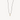 White Diamond Goldbar Necklace