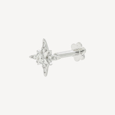 Piercing Star White Gold