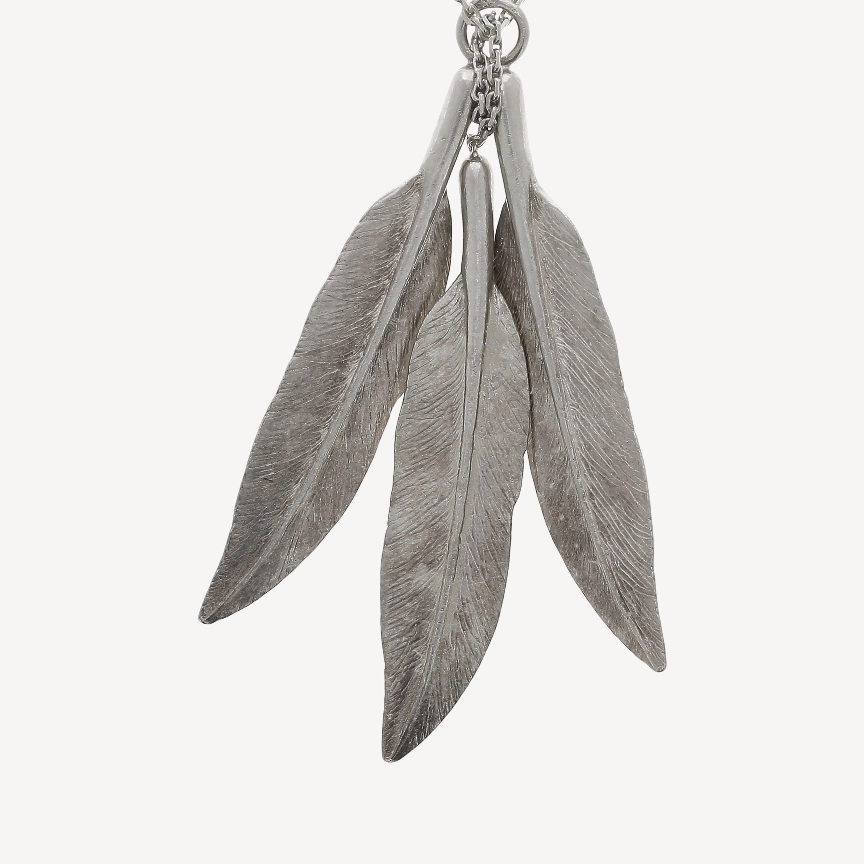 3 feathers necklace Aurelie Bidermann