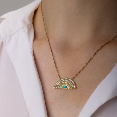 Collier Arc en Ciel Turquoise