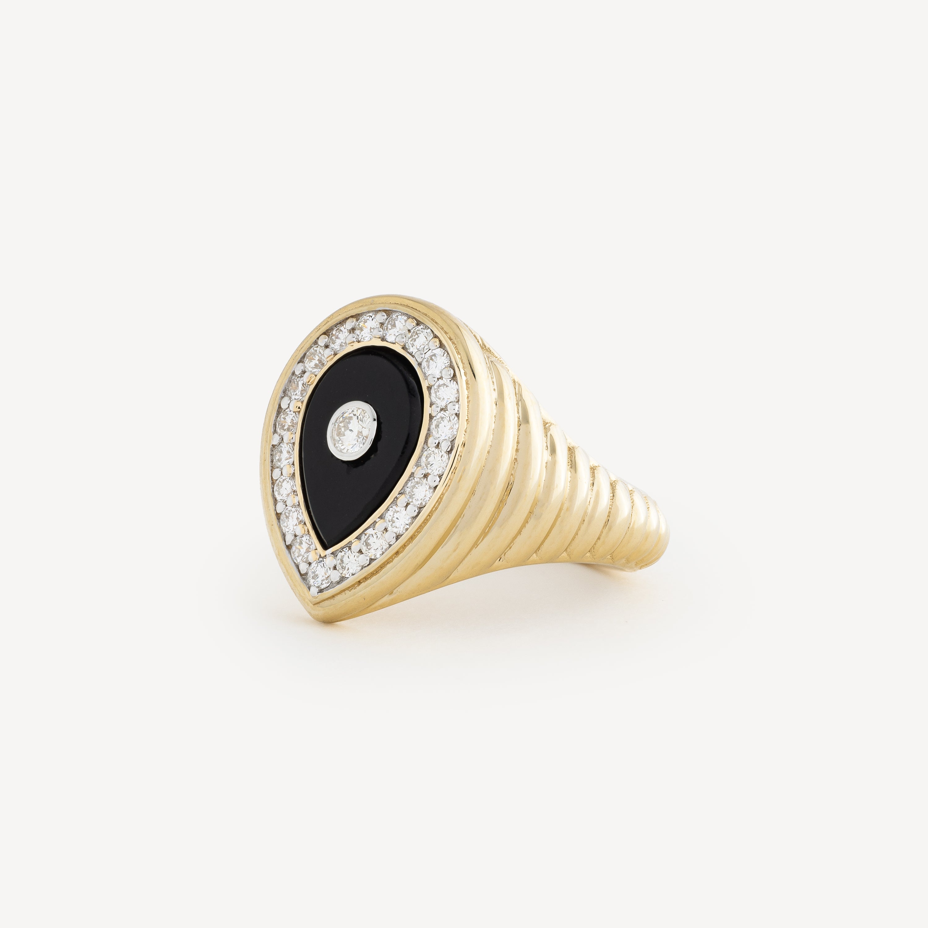 Bague Diamond Drop Onyx Large